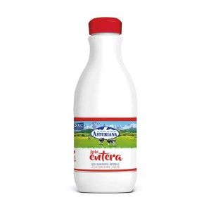 Asturiana leche entera 1,5 lt por 6 botellas