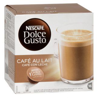 Nescafé dolce gusto café con leche 16 cápsulas 160 gr