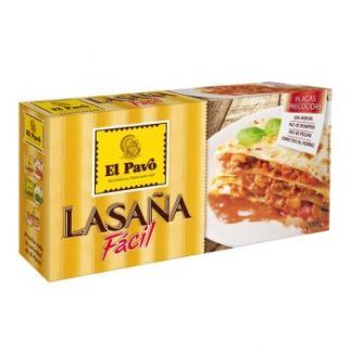 El Pavo lasaña precocida 18 placas