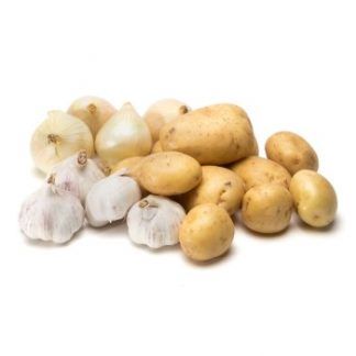 Papa, cebolla, ajo