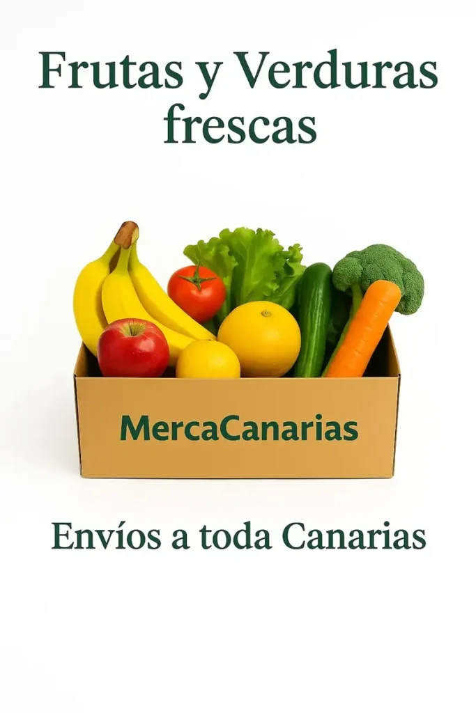 Frutas y verduras frescas en MercaCanarias. Envíos a toda Canarias.